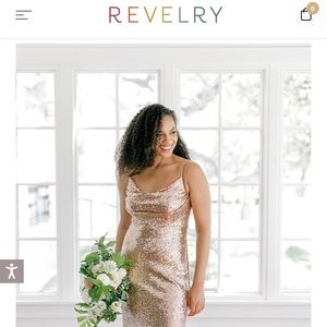Revelry Skye Sequin Bridesmaid Dress
